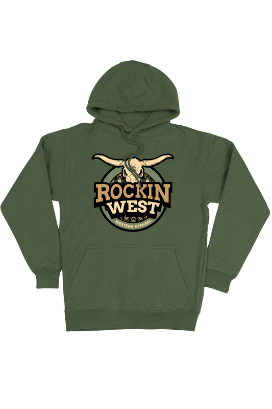 Hoodie unisexe - Rockin West Bull apparel